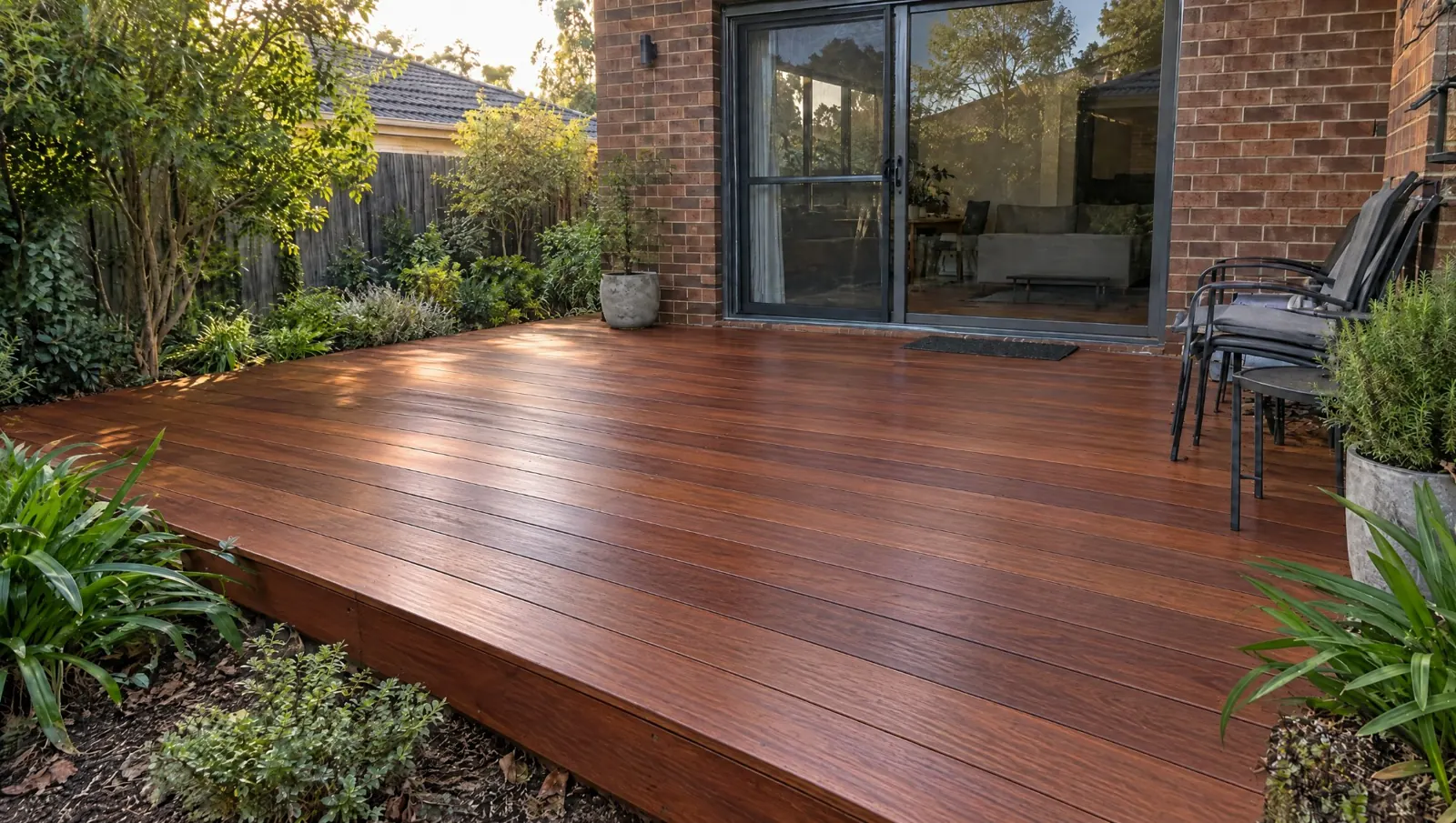 Deck cleaned and oiled