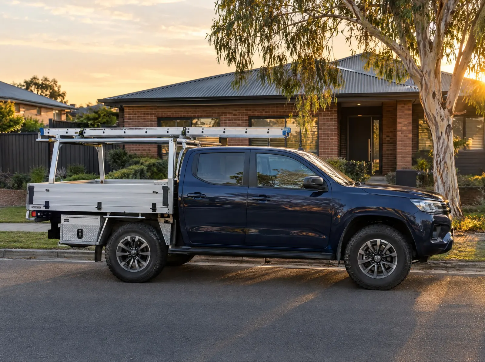 Ascend work vehicle outside a Melbourne home