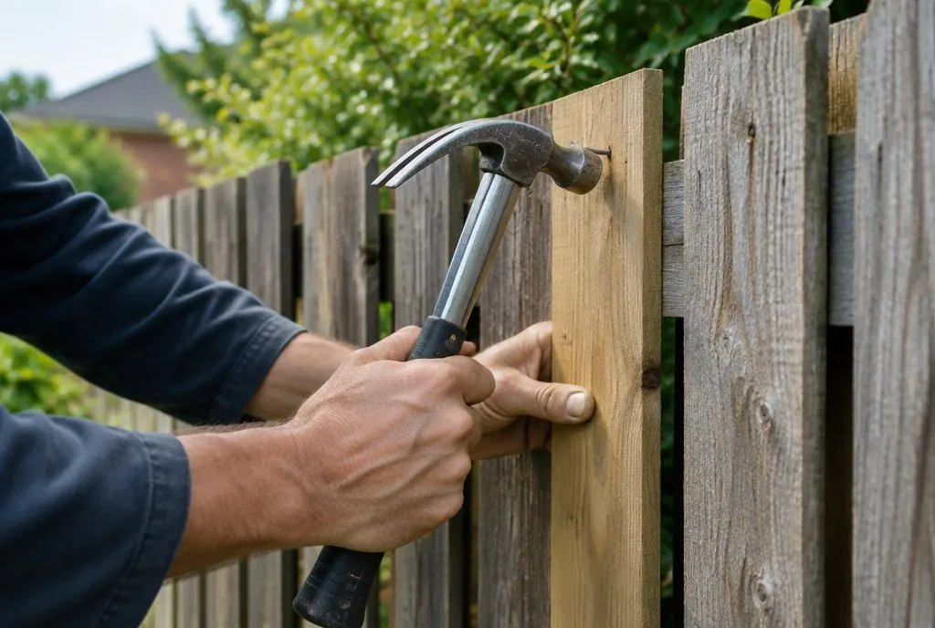 Paling fence repair